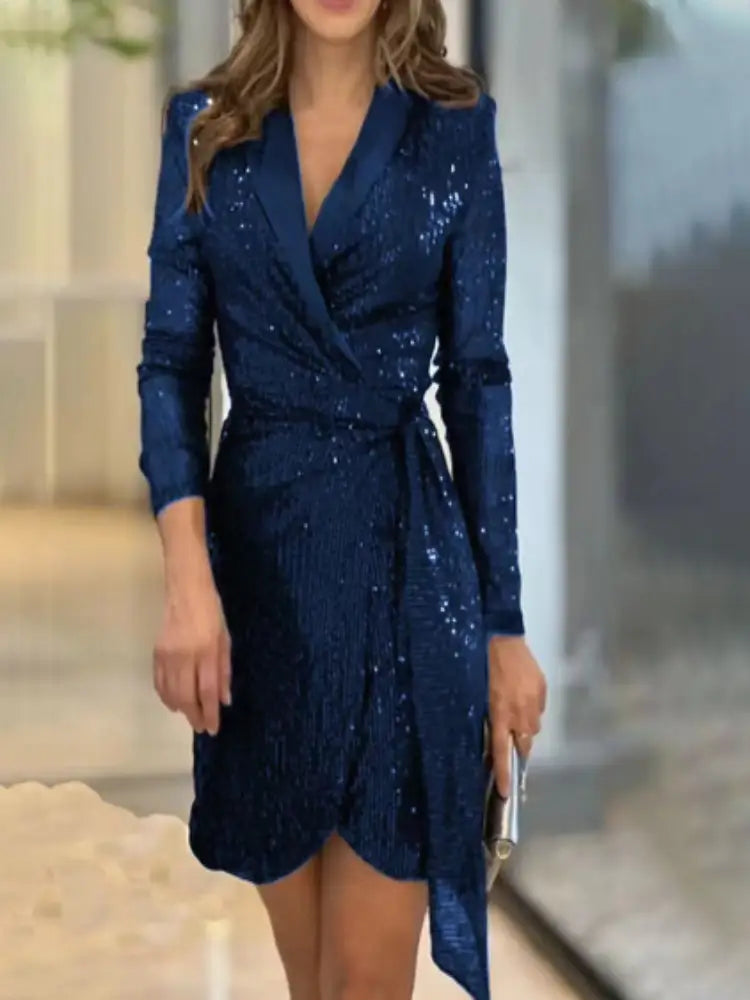 Victoria Blazer Dress | Tijdloos & Elegant S / Donkerblauw